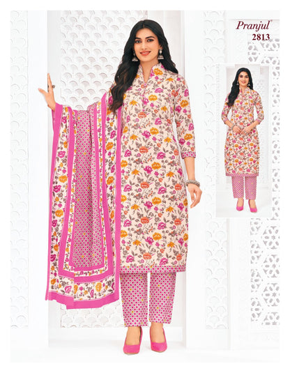 Priyanka Vol 28 Pranjul Cotton Dress Material Wholesaler Gujarat