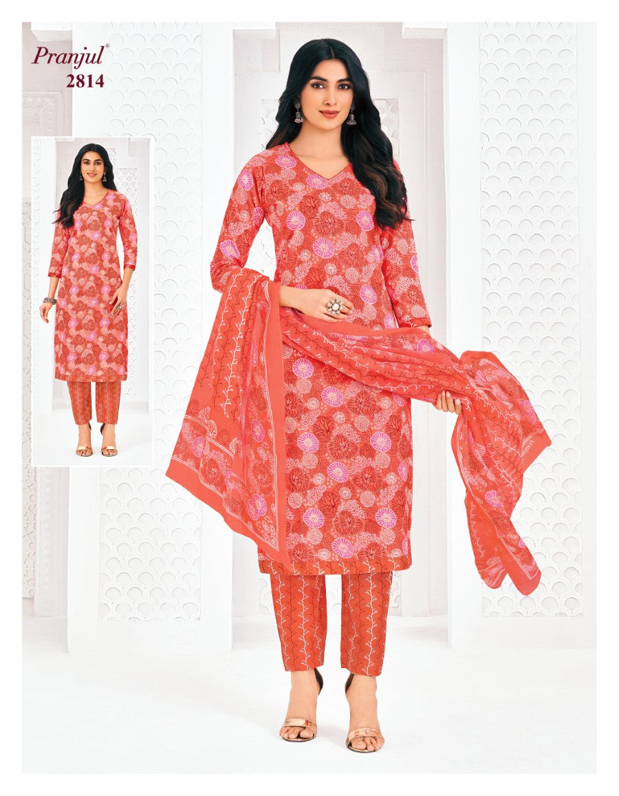 Priyanka Vol 28 Pranjul Cotton Dress Material Wholesaler Gujarat