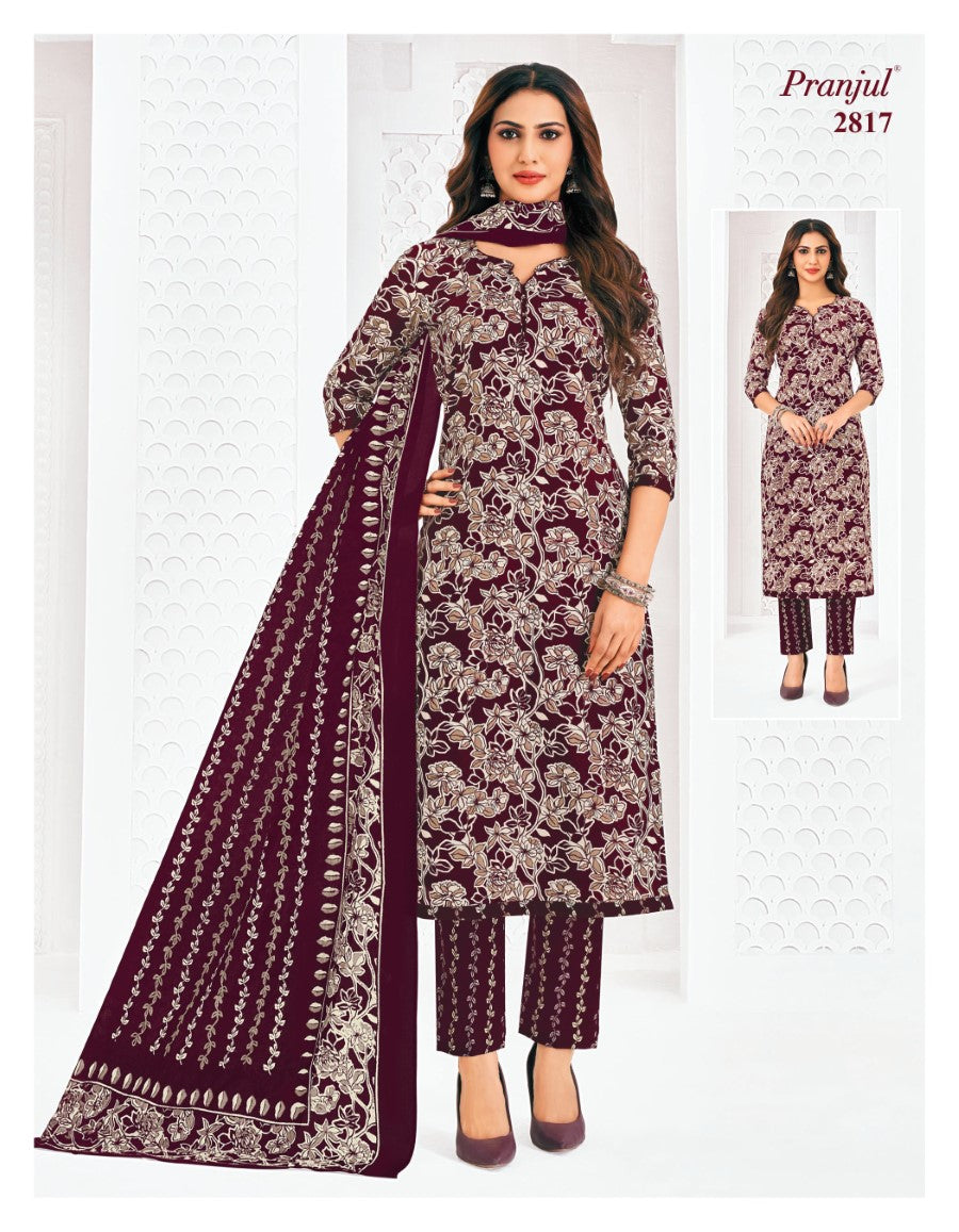 Priyanka Vol 28 Pranjul Cotton Dress Material Wholesaler Gujarat