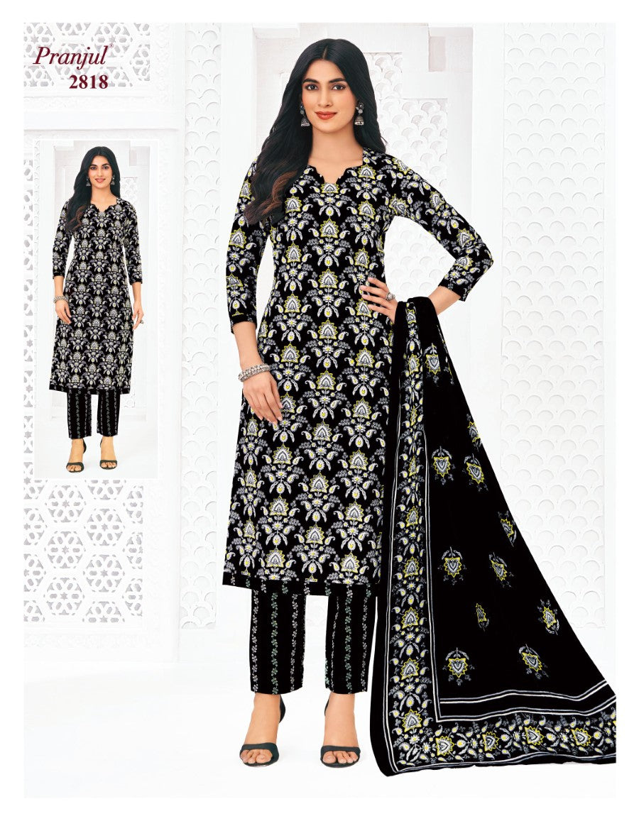 Priyanka Vol 28 Pranjul Cotton Dress Material Wholesaler Gujarat