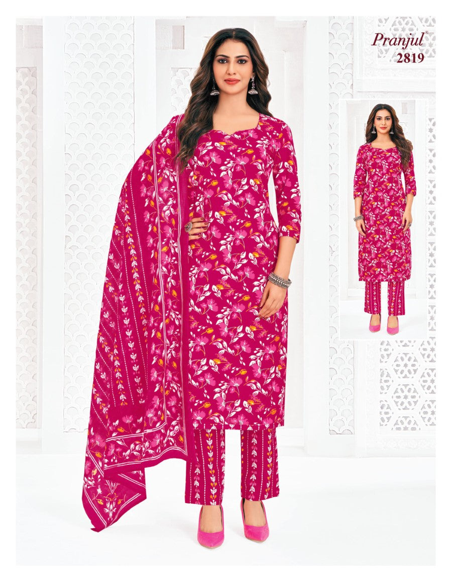 Priyanka Vol 28 Pranjul Cotton Dress Material Wholesaler Gujarat
