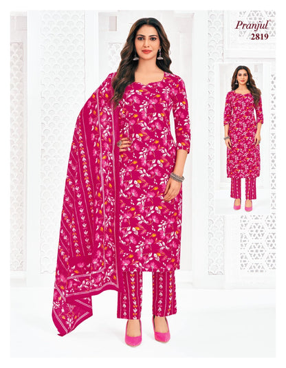 Priyanka Vol 28 Pranjul Cotton Dress Material Wholesaler Gujarat