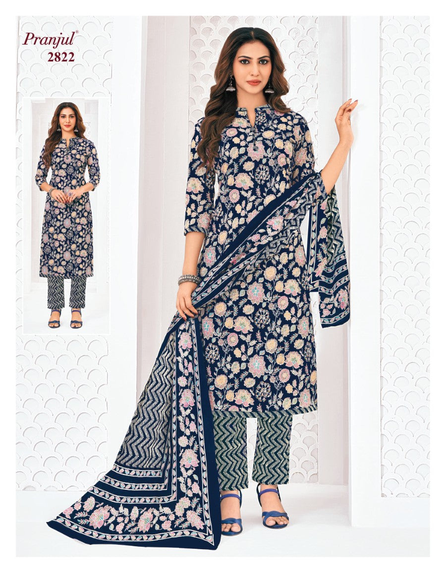 Priyanka Vol 28 Pranjul Cotton Dress Material Wholesaler Gujarat