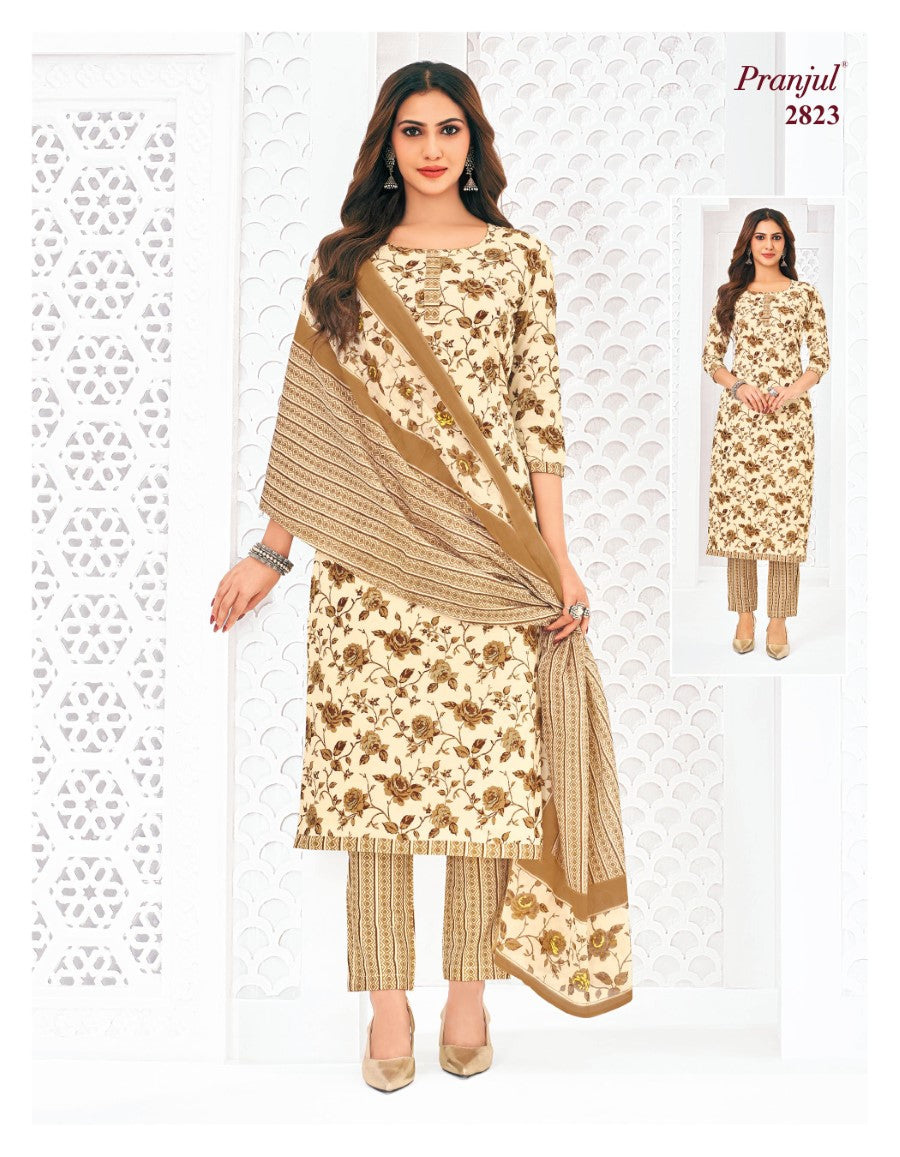 Priyanka Vol 28 Pranjul Cotton Dress Material Wholesaler Gujarat