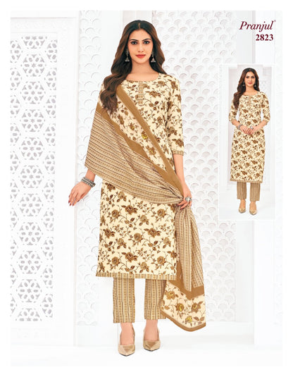 Priyanka Vol 28 Pranjul Cotton Dress Material Wholesaler Gujarat