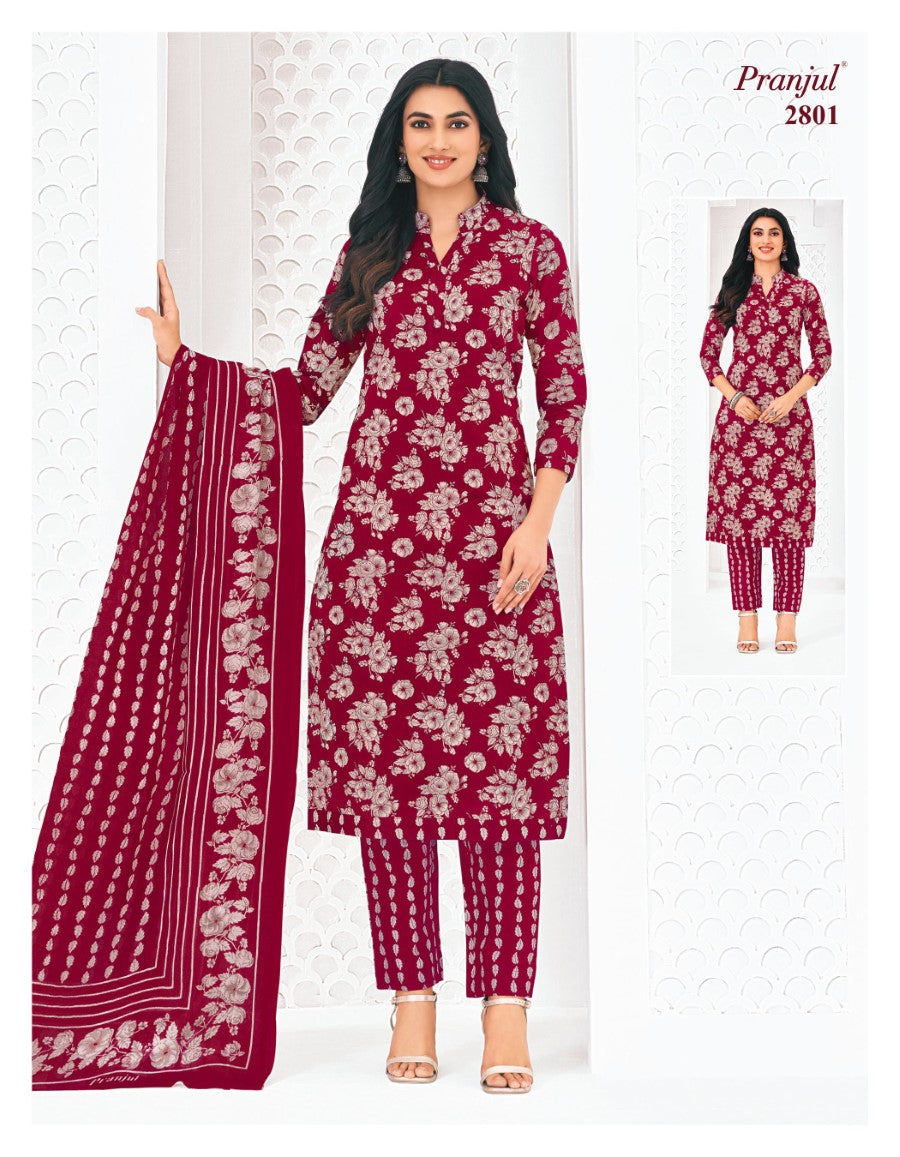 Priyanka Vol 28 Pranjul Cotton Dress Material Wholesaler Gujarat