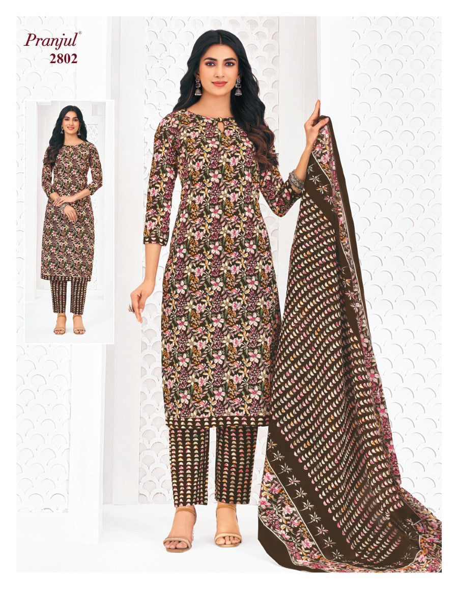 Priyanka Vol 28 Pranjul Cotton Dress Material Wholesaler Gujarat