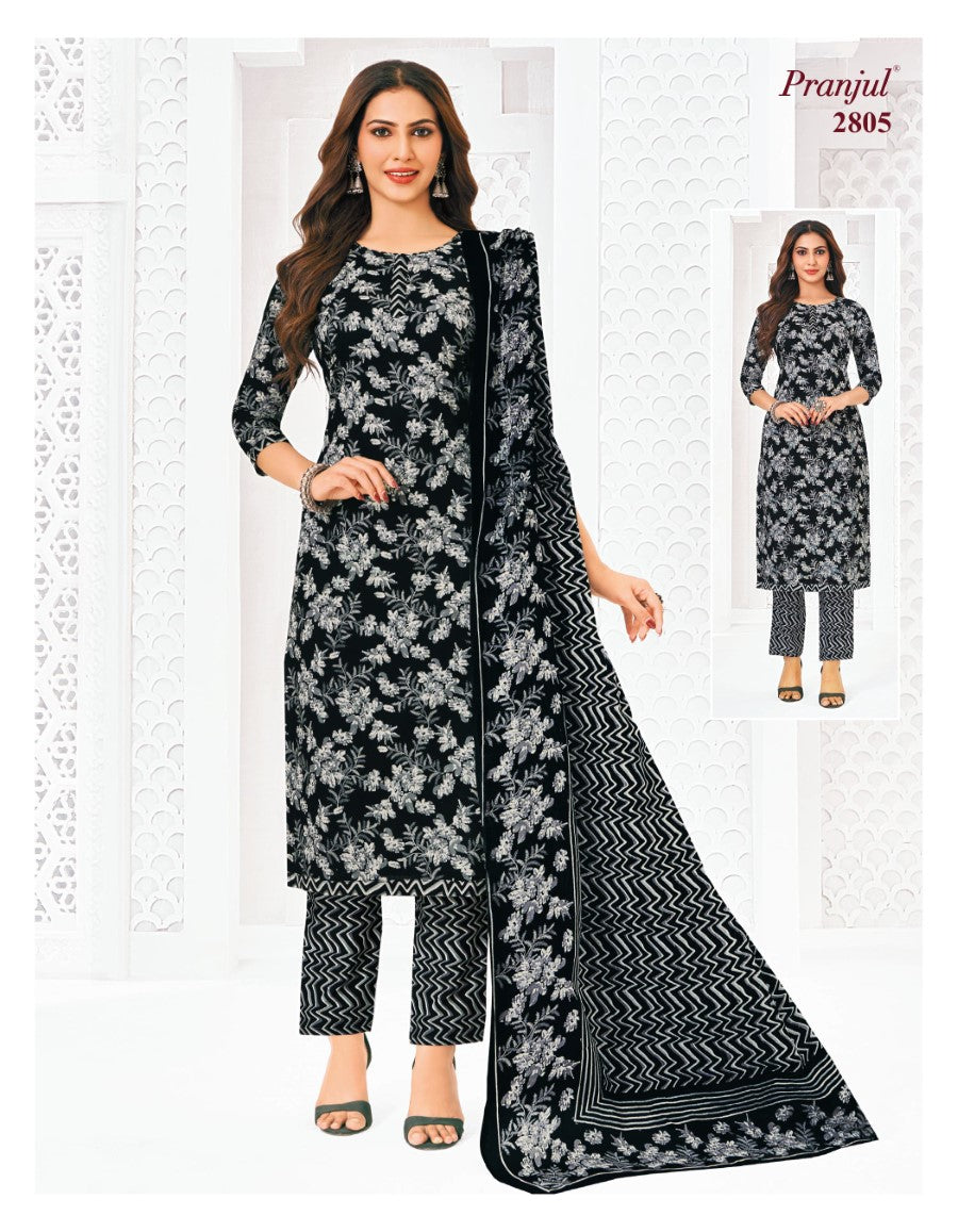 Priyanka Vol 28 Pranjul Cotton Dress Material Wholesaler Gujarat