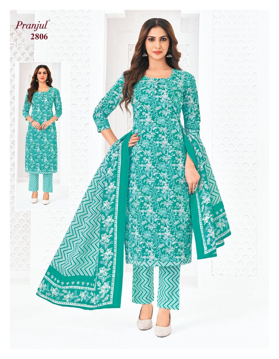 Priyanka Vol 28 Pranjul Cotton Dress Material Wholesaler Gujarat