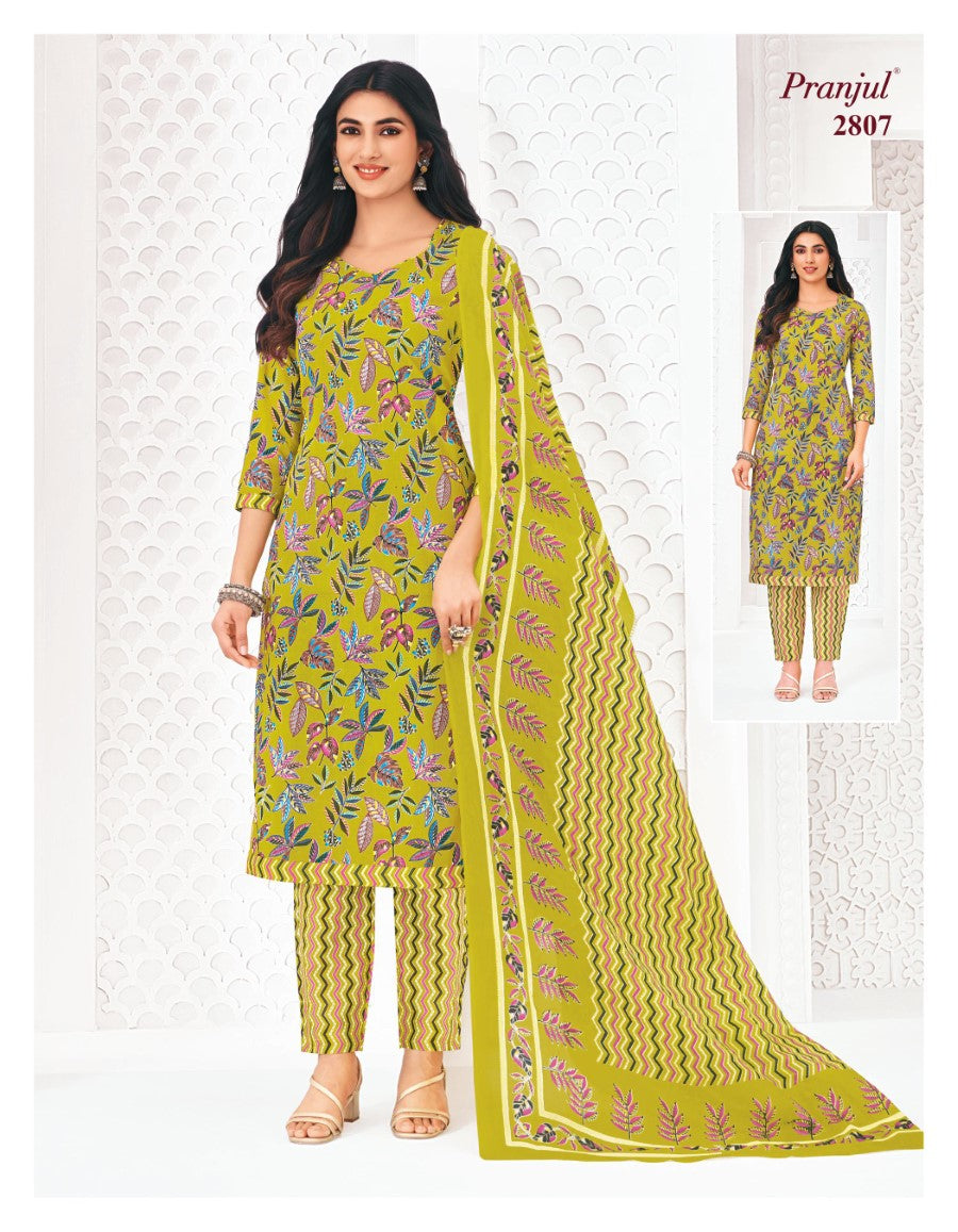 Priyanka Vol 28 Pranjul Cotton Dress Material Wholesaler Gujarat