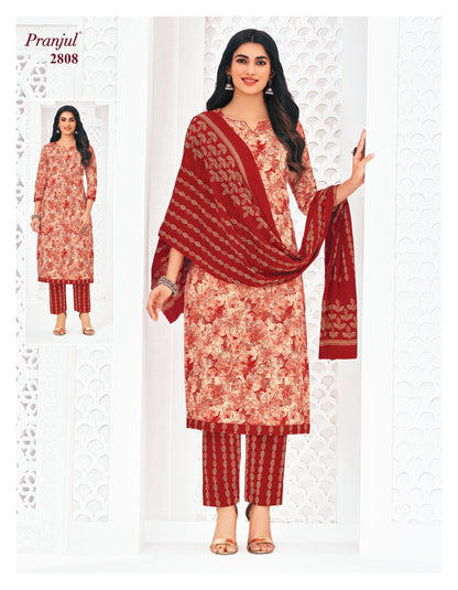 Priyanka Vol 28 Pranjul Cotton Dress Material Wholesaler Gujarat