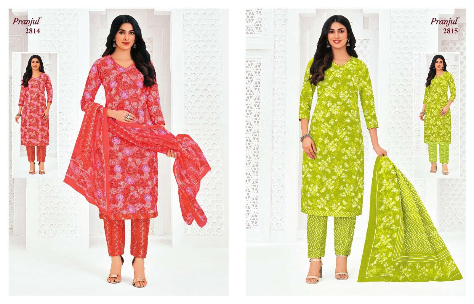 Priyanka Vol 28 Pranjul Readymade Cotton Pant Suits Exporter