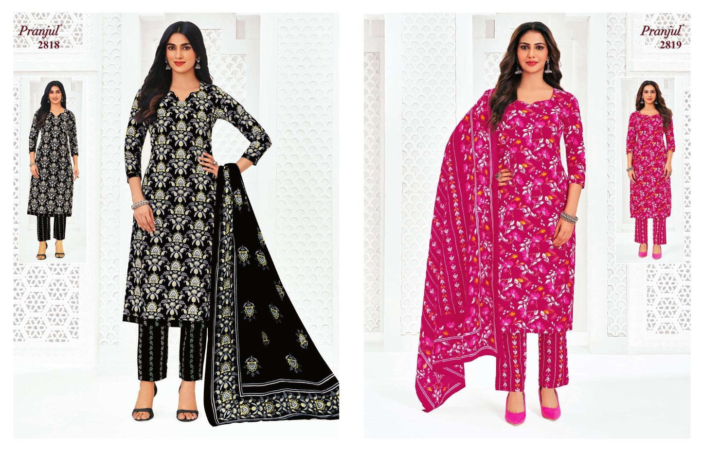 Priyanka Vol 28 Pranjul Readymade Cotton Pant Suits Exporter