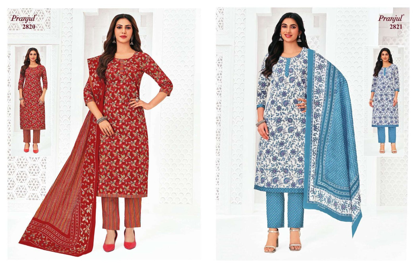 Priyanka Vol 28 Pranjul Readymade Cotton Pant Suits Exporter