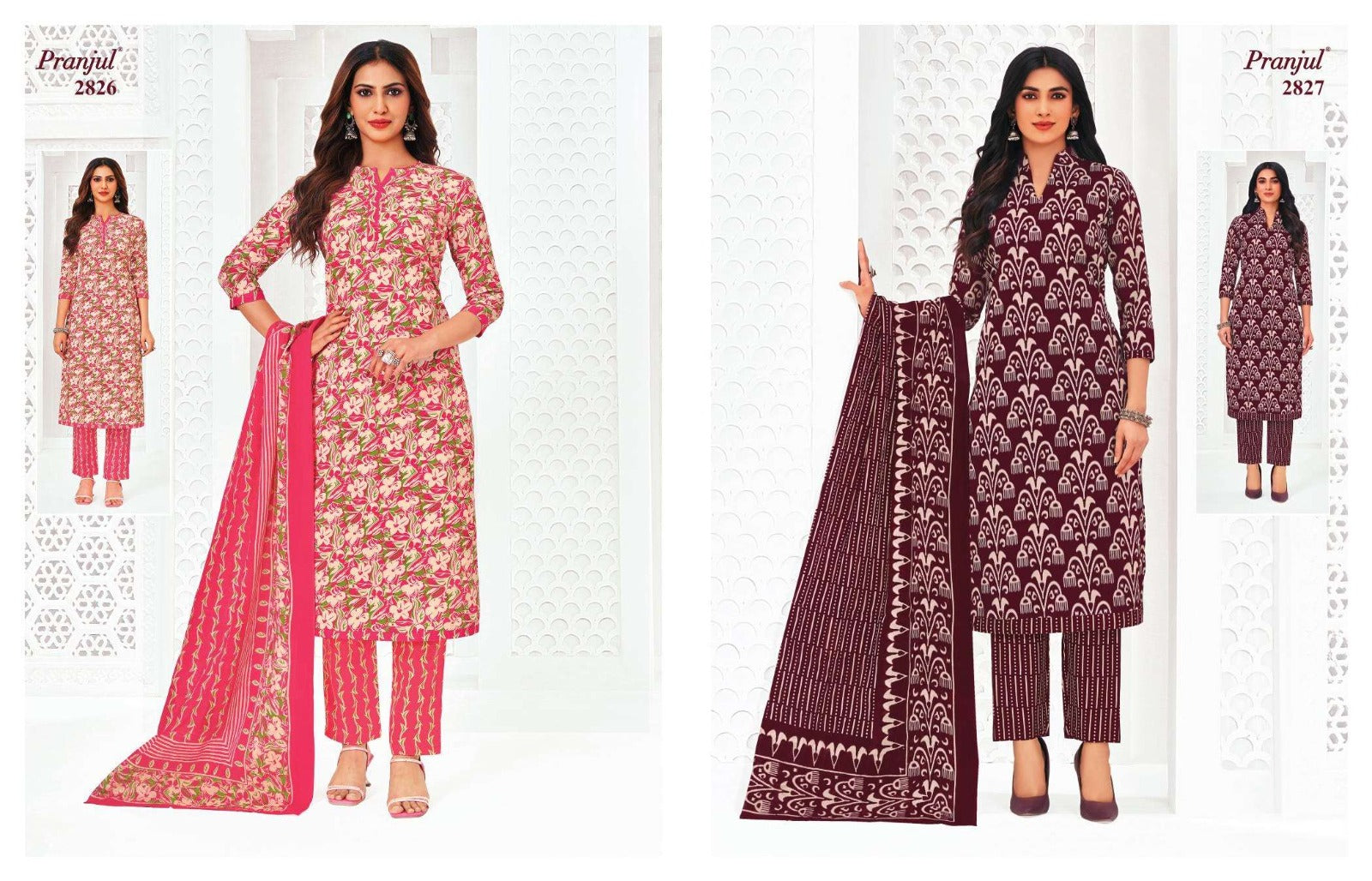 Priyanka Vol 28 Pranjul Readymade Cotton Pant Suits Exporter