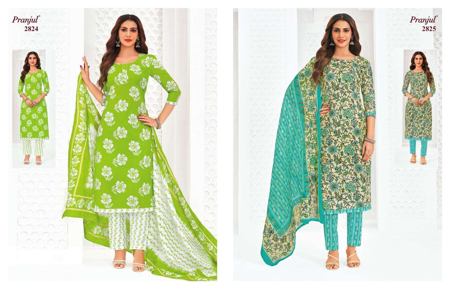 Priyanka Vol 28 Pranjul Readymade Cotton Pant Suits Exporter