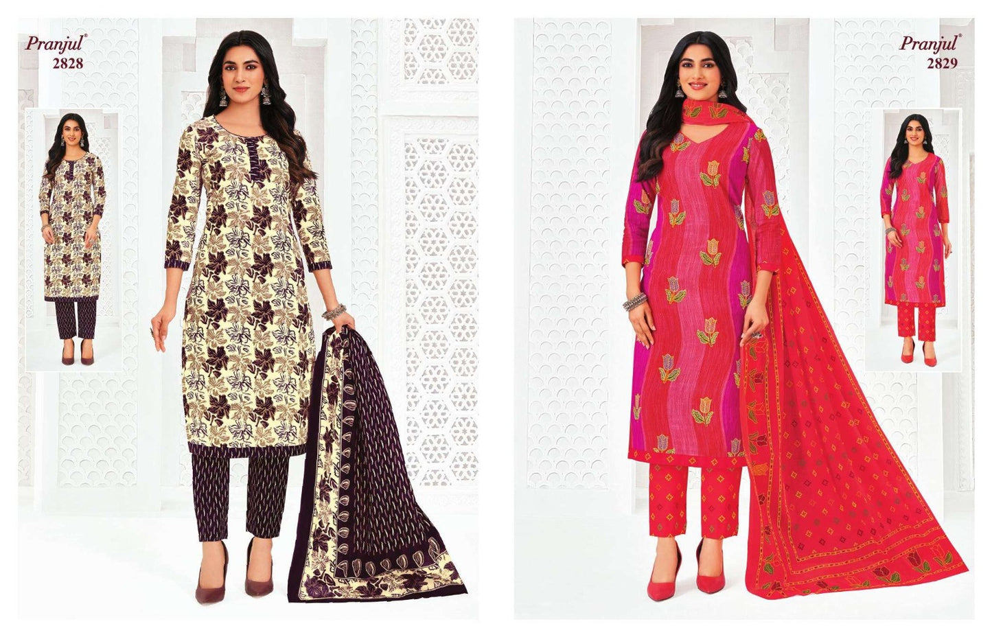 Priyanka Vol 28 Pranjul Readymade Cotton Pant Suits Exporter