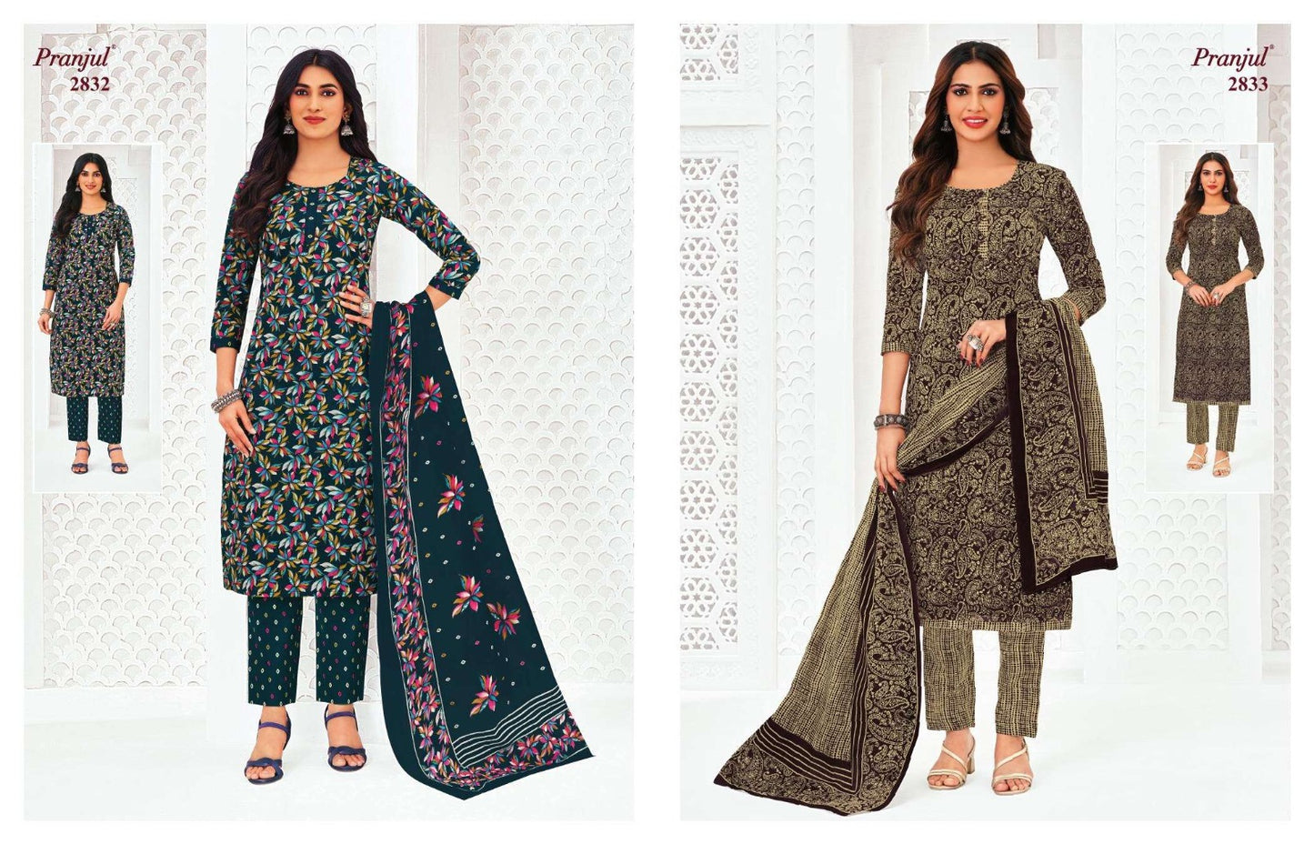 Priyanka Vol 28 Pranjul Readymade Cotton Pant Suits Exporter
