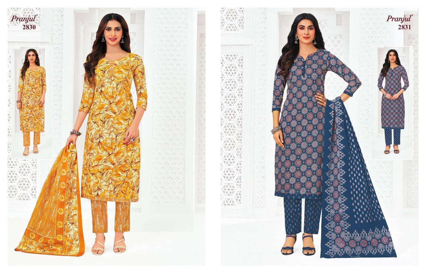 Priyanka Vol 28 Pranjul Readymade Cotton Pant Suits Exporter