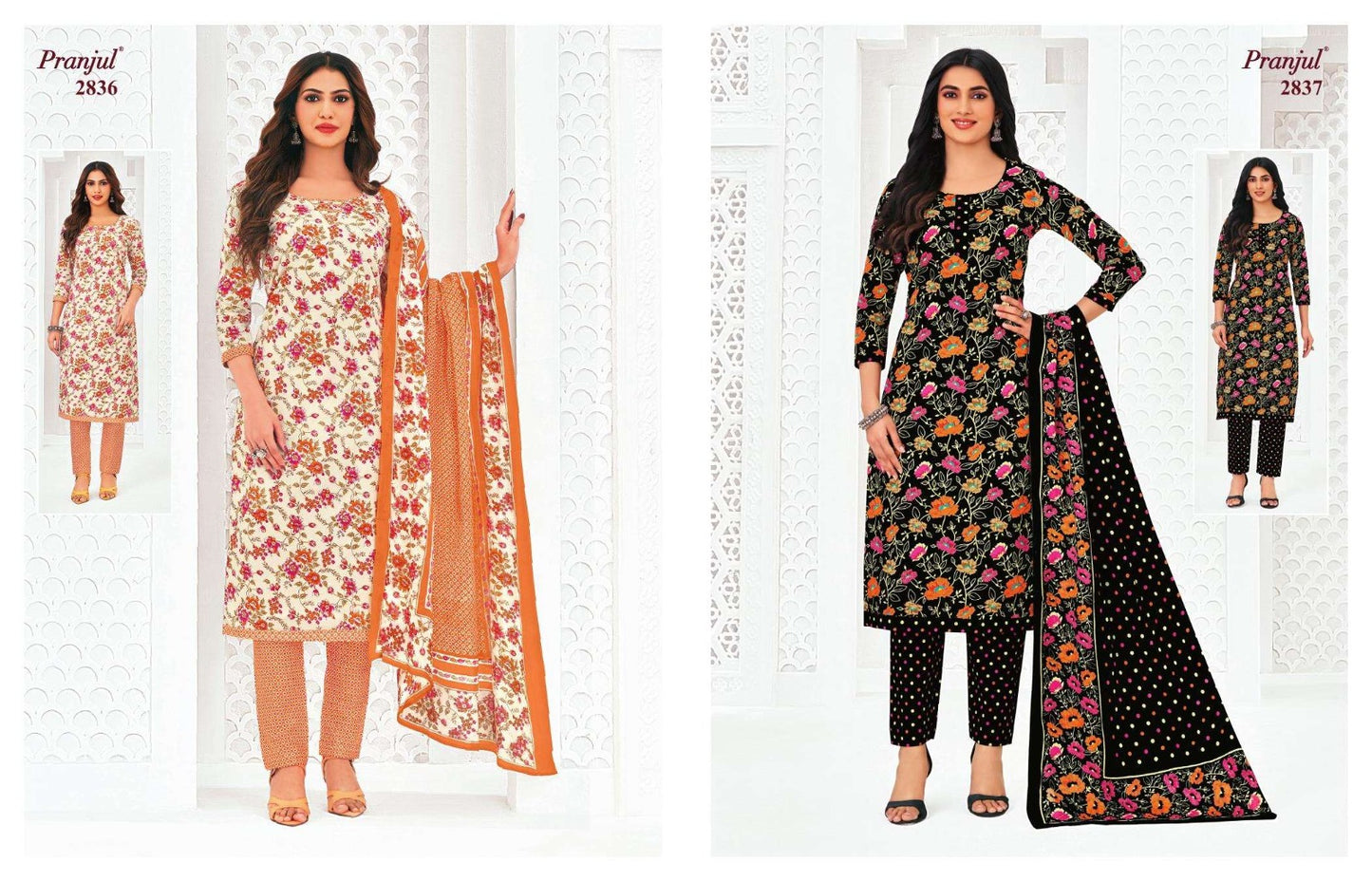 Priyanka Vol 28 Pranjul Readymade Cotton Pant Suits Exporter