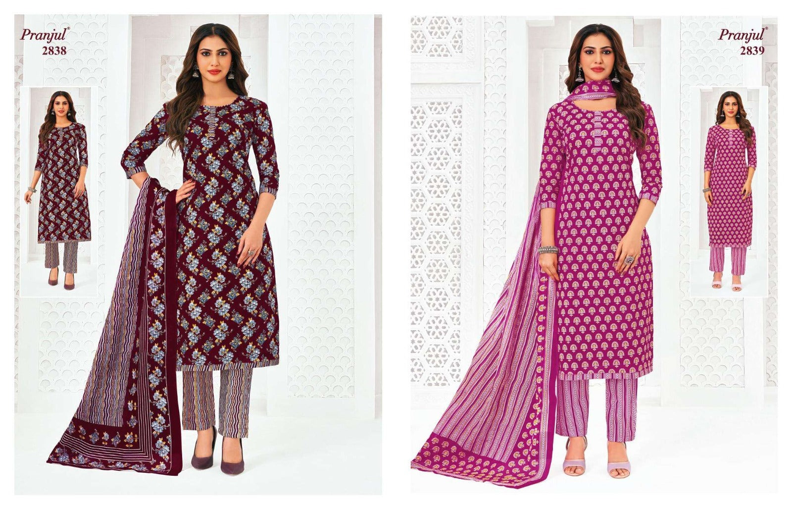 Priyanka Vol 28 Pranjul Readymade Cotton Pant Suits Exporter