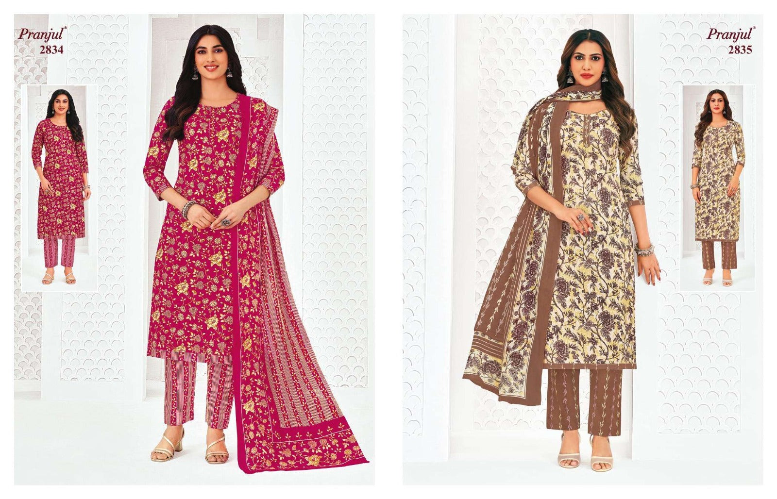 Priyanka Vol 28 Pranjul Readymade Cotton Pant Suits Exporter