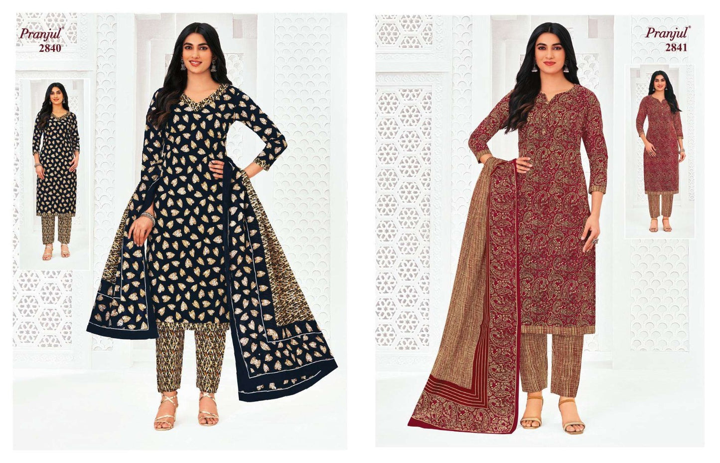 Priyanka Vol 28 Pranjul Readymade Cotton Pant Suits Exporter