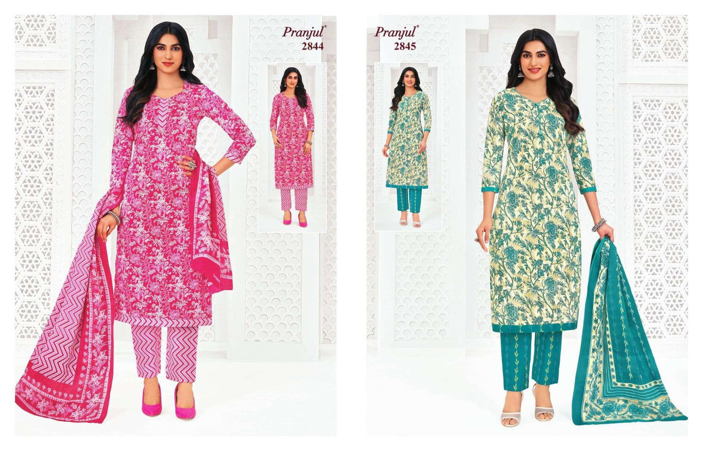Priyanka Vol 28 Pranjul Readymade Cotton Pant Suits Exporter