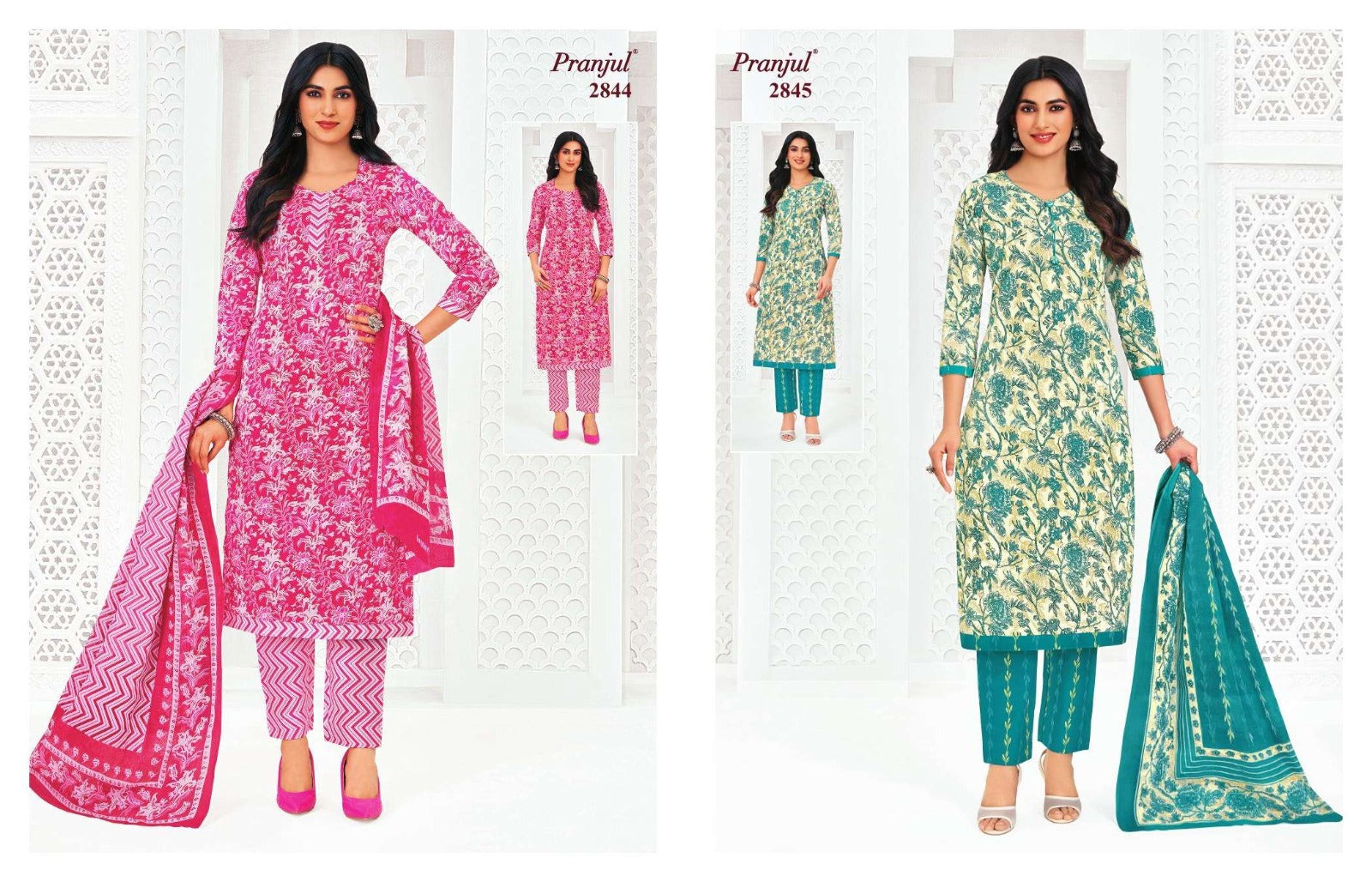 Priyanka Vol 28 Pranjul Readymade Cotton Pant Suits Exporter