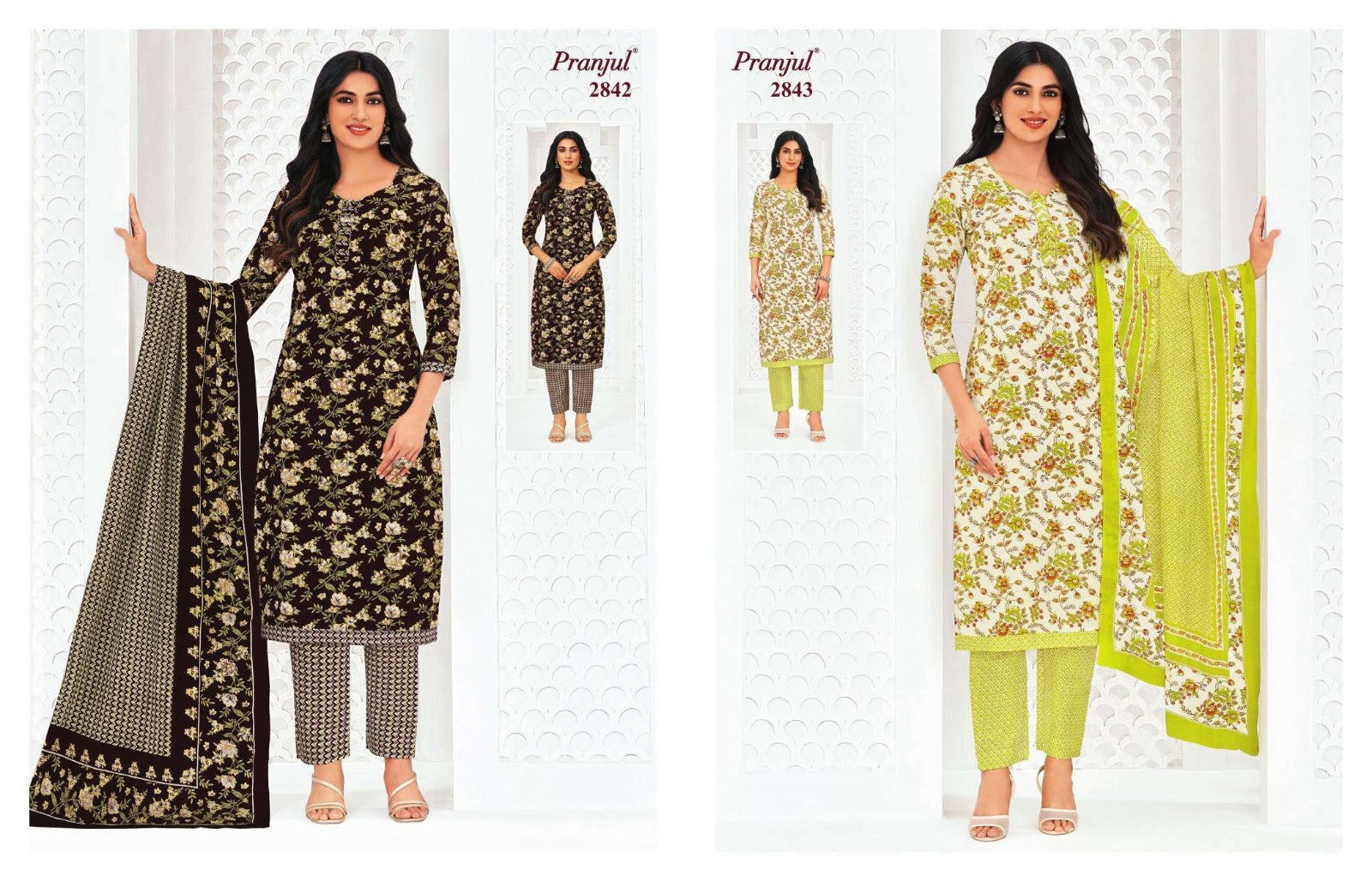 Priyanka Vol 28 Pranjul Readymade Cotton Pant Suits Exporter
