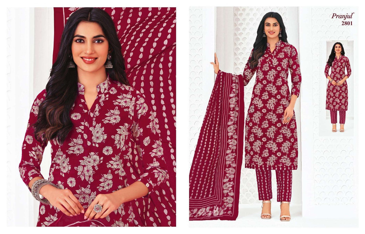 Priyanka Vol 28 Pranjul Readymade Cotton Pant Suits Exporter