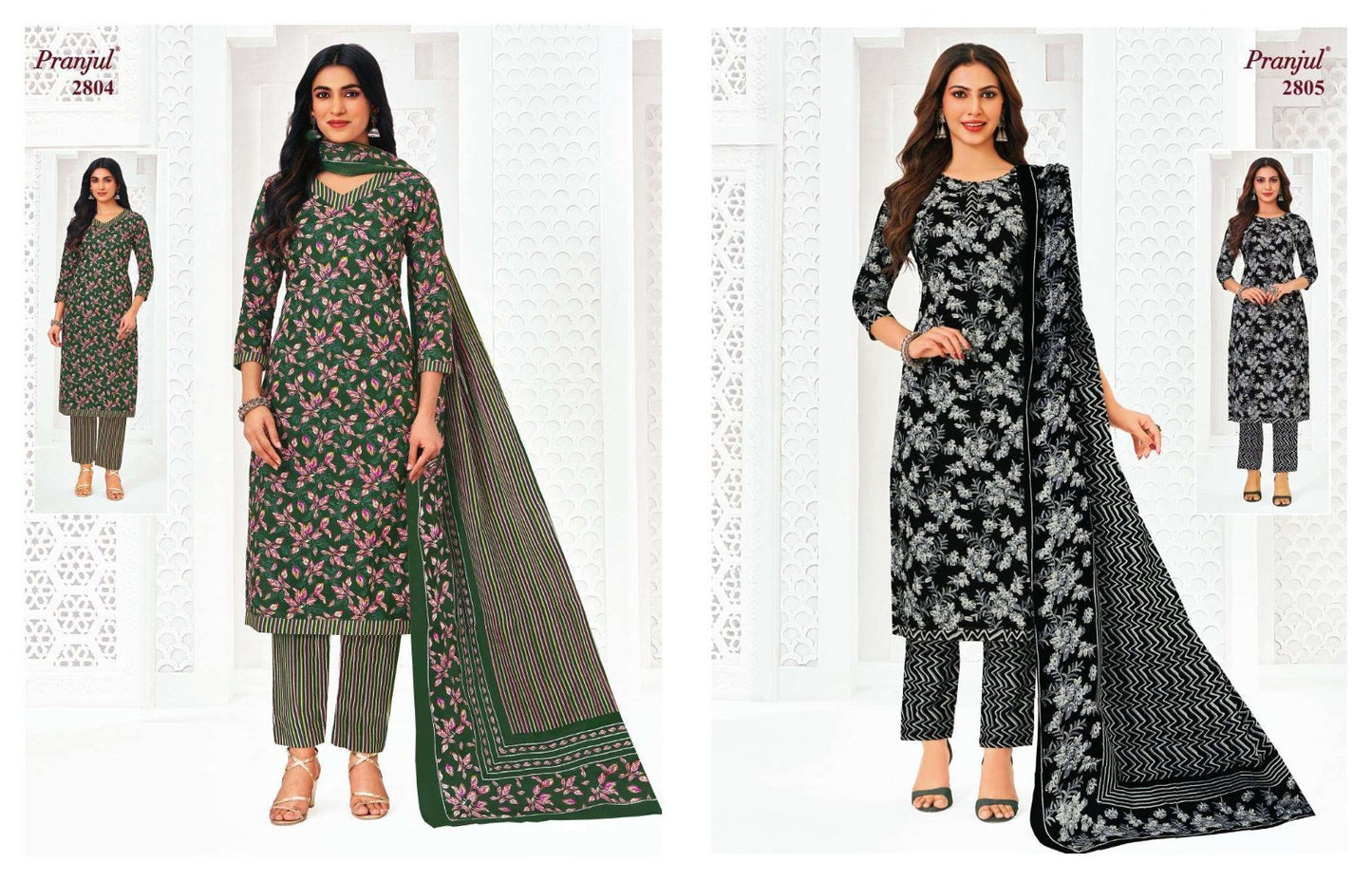 Priyanka Vol 28 Pranjul Readymade Cotton Pant Suits Exporter