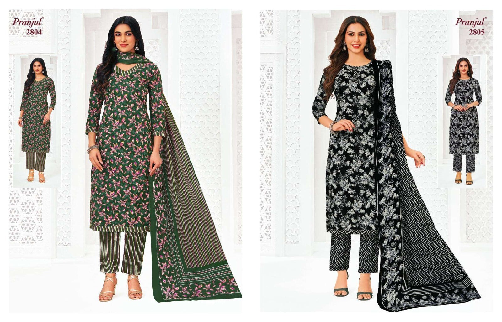 Priyanka Vol 28 Pranjul Readymade Cotton Pant Suits Exporter