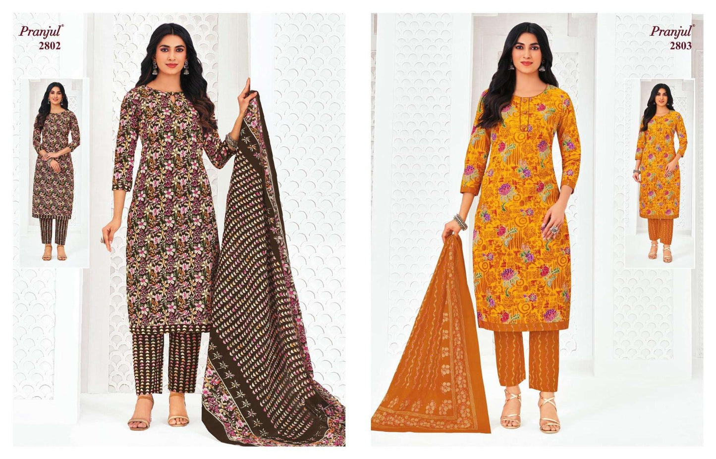 Priyanka Vol 28 Pranjul Readymade Cotton Pant Suits Exporter