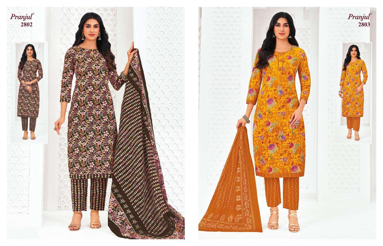 Priyanka Vol 28 Pranjul Readymade Cotton Pant Suits Exporter