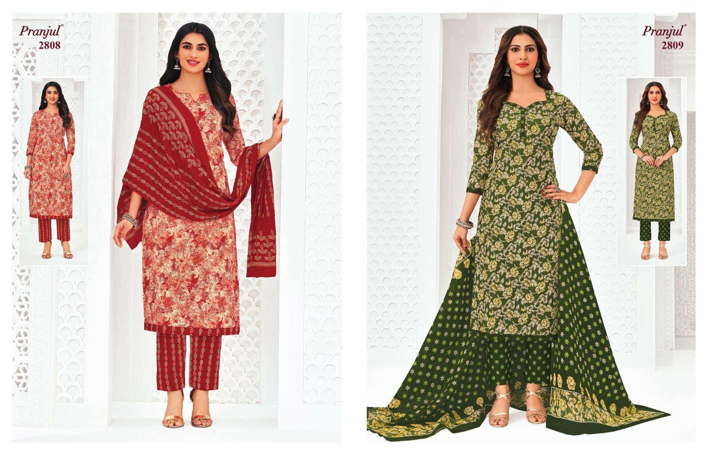 Priyanka Vol 28 Pranjul Readymade Cotton Pant Suits Exporter