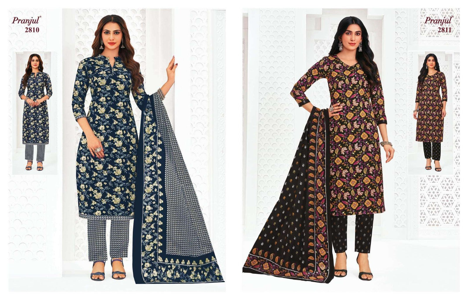 Priyanka Vol 28 Pranjul Readymade Cotton Pant Suits Exporter