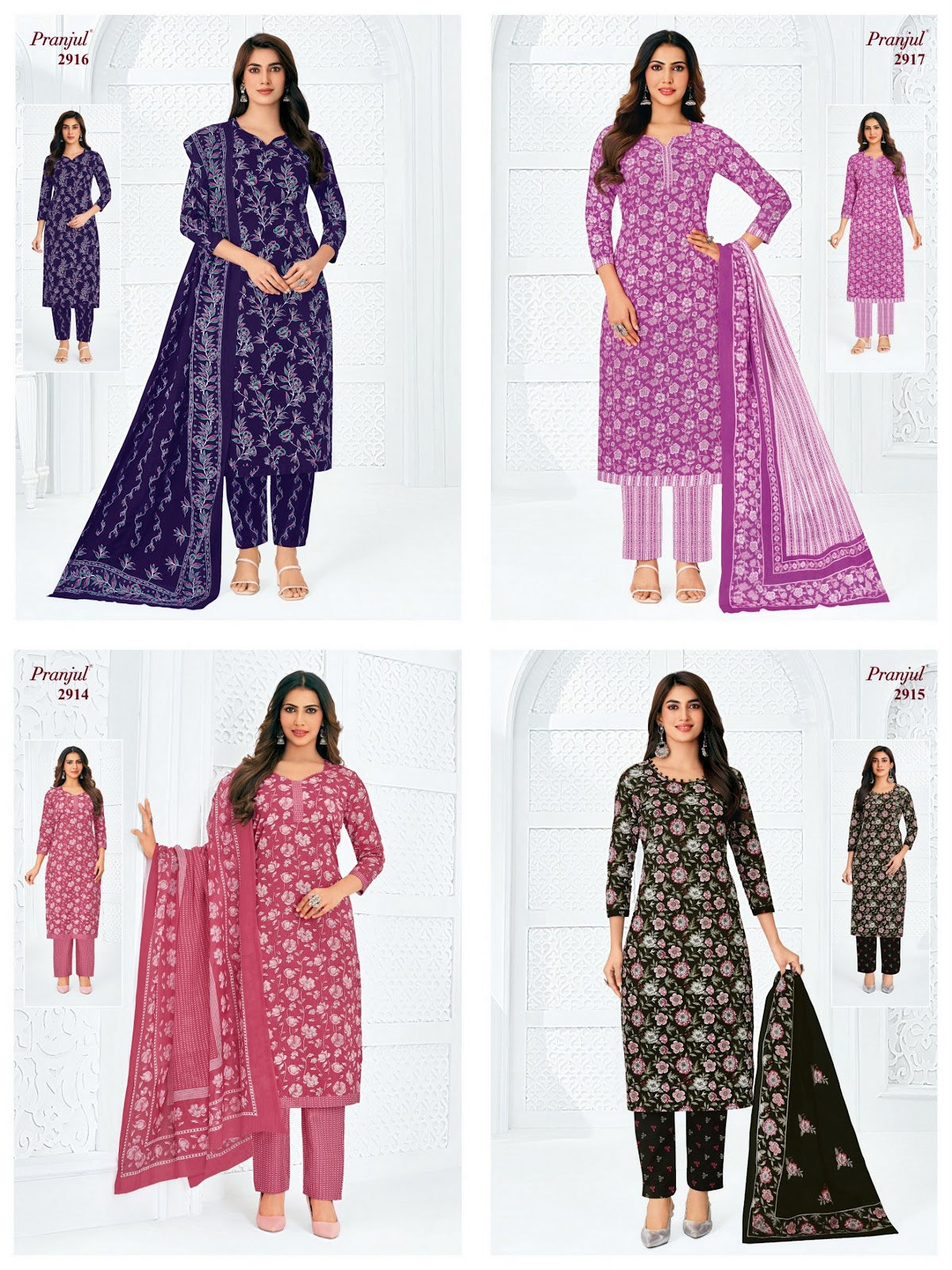 Priyanka Vol 29 Pranjul Cotton Dress Material Manufacturer