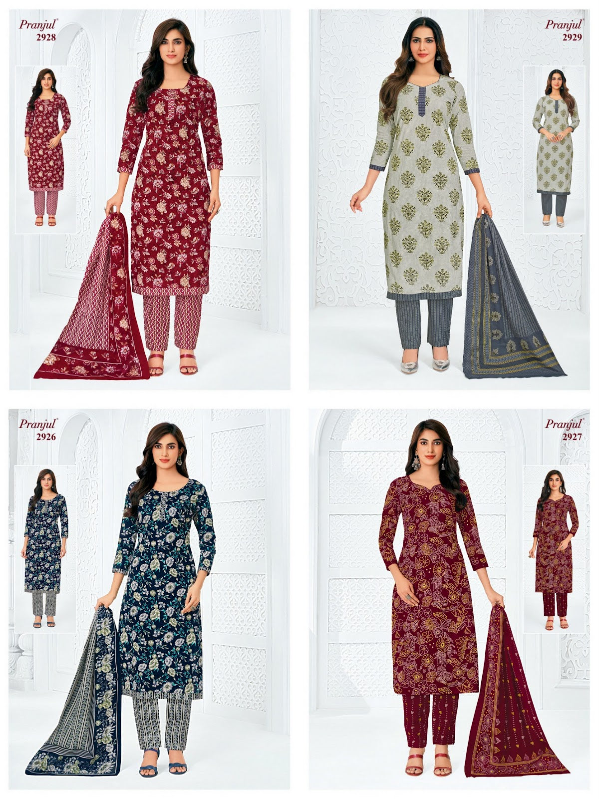 Priyanka Vol 29 Pranjul Cotton Dress Material Manufacturer