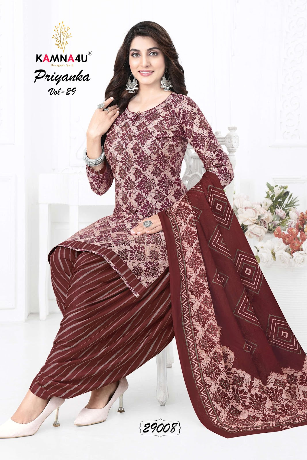 Priyanka Vol 29 With Lining Kamna4U Readymade Cotton Patiyala Suits Supplier