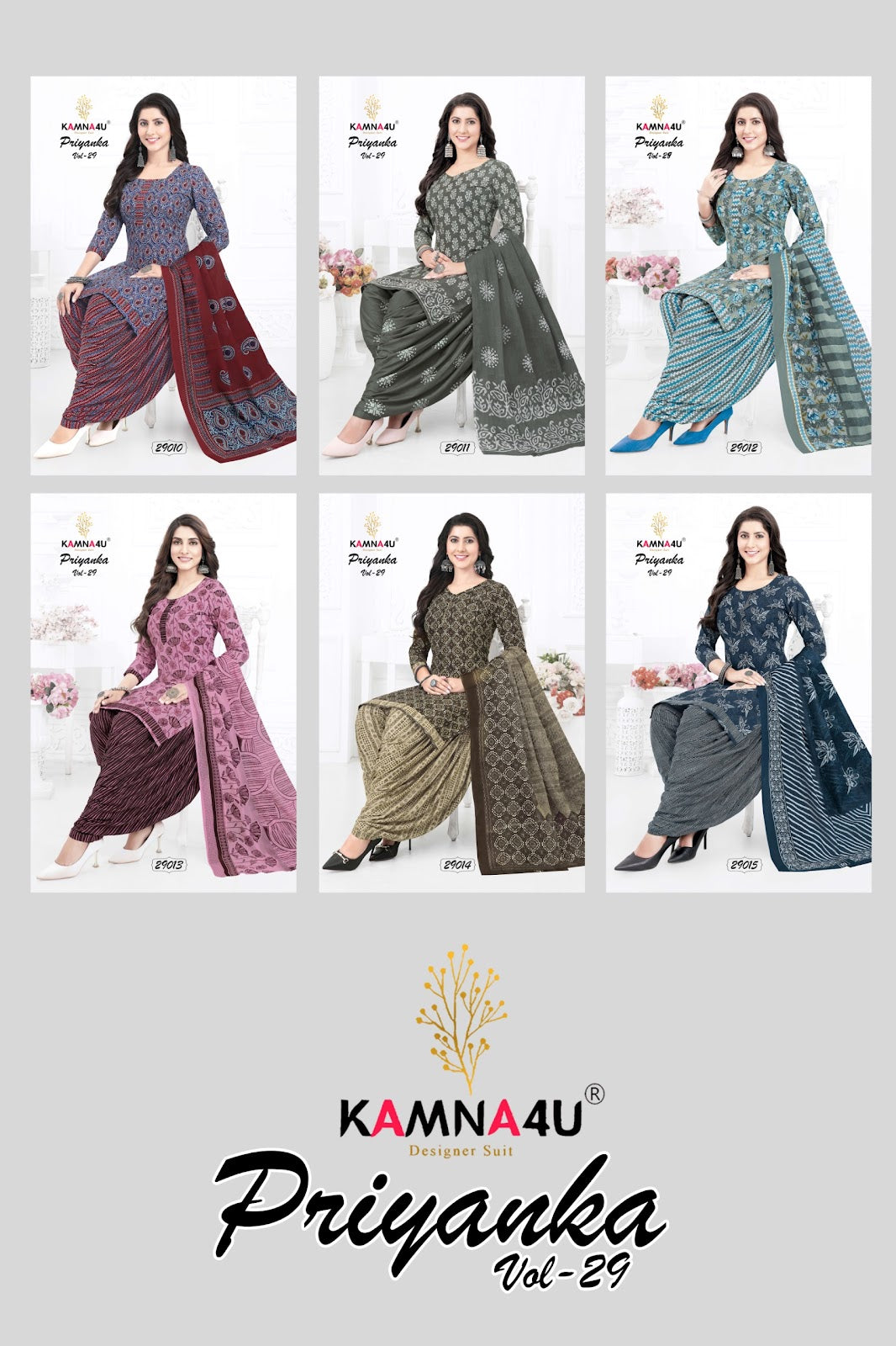 Priyanka Vol 29 With Lining Kamna4U Readymade Cotton Patiyala Suits Supplier