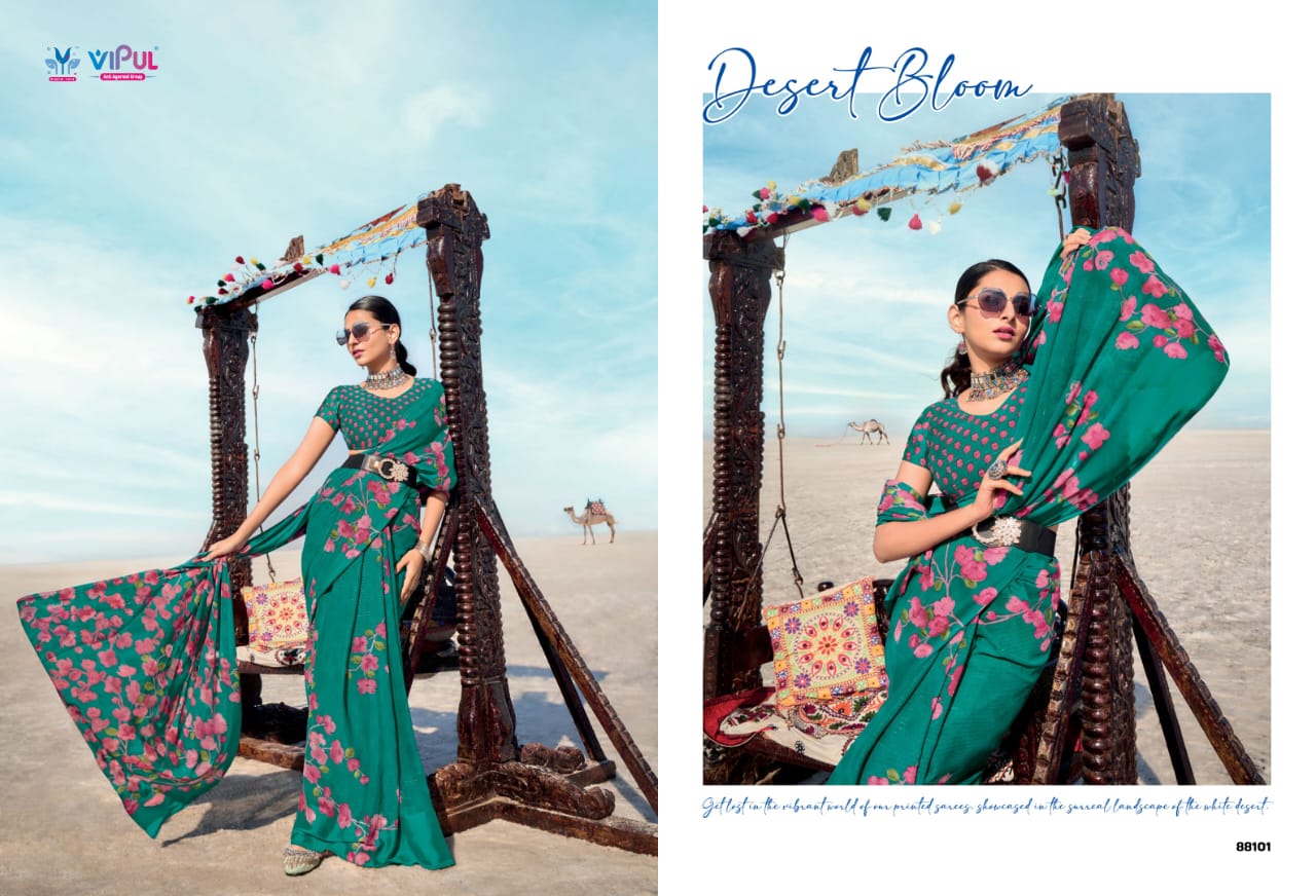 Priyanka Vol 2 Vipul Georgette Sarees Manufacturer Ahmedabad