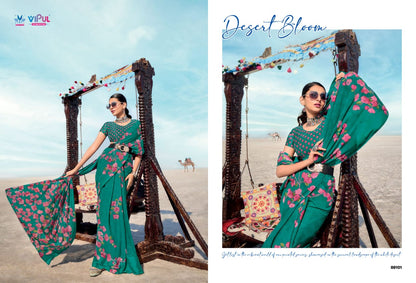 Priyanka Vol 2 Vipul Georgette Sarees Manufacturer Ahmedabad