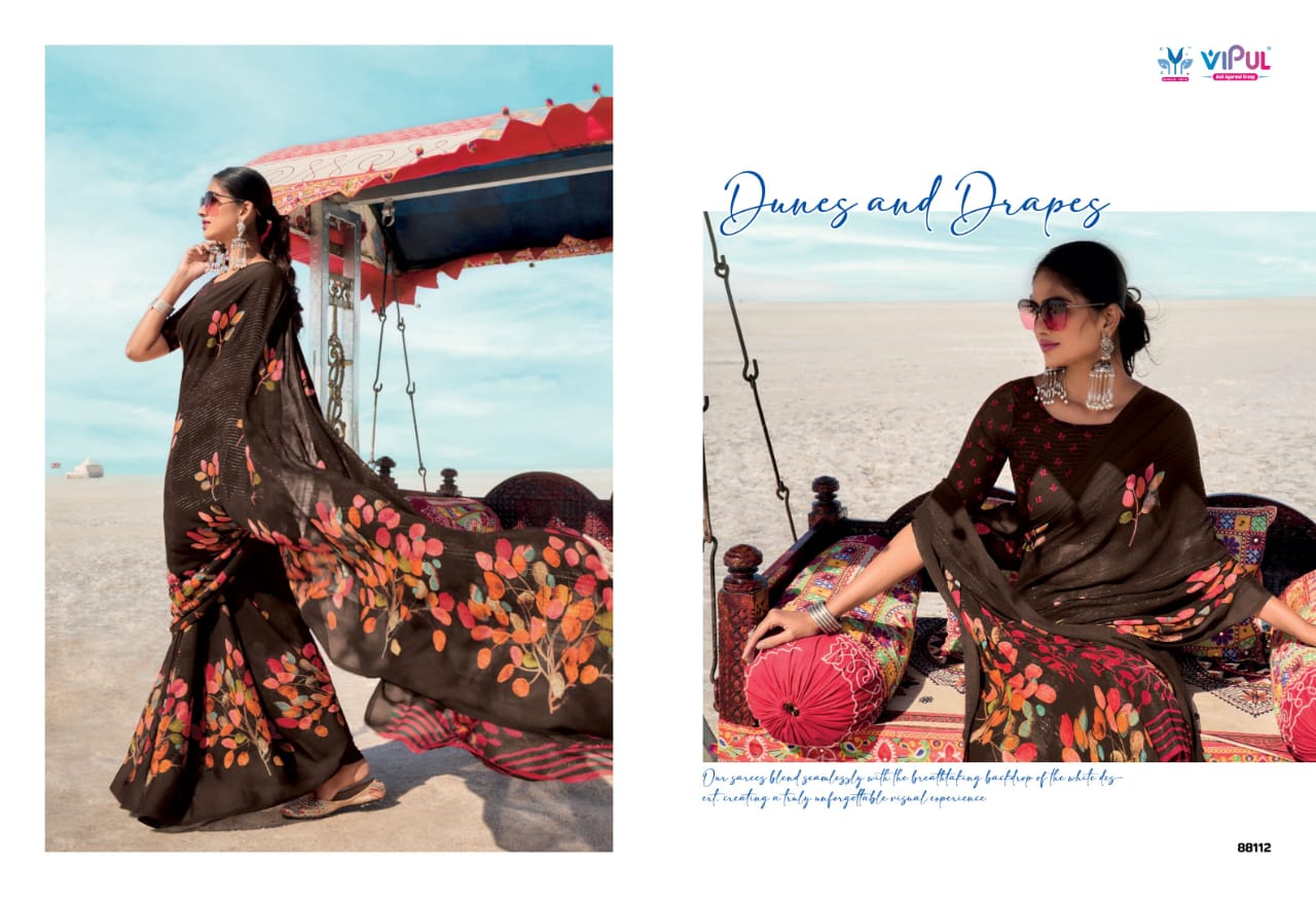 Priyanka Vol 2 Vipul Georgette Sarees Manufacturer Ahmedabad