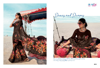 Priyanka Vol 2 Vipul Georgette Sarees Manufacturer Ahmedabad