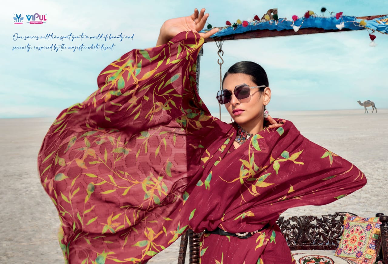 Priyanka Vol 2 Vipul Georgette Sarees Manufacturer Ahmedabad