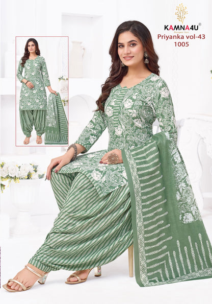 Priyanka Vol 43 Kamna4U Readymade Cotton Patiyala Suits Exporter Ahmedabad