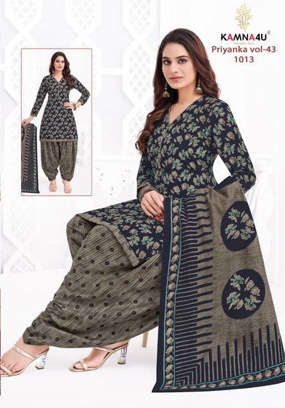 Priyanka Vol 43 Kamna4U Readymade Cotton Patiyala Suits Exporter Ahmedabad