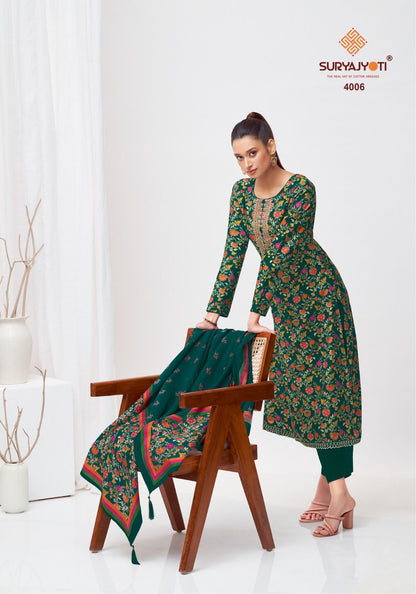 Priyanka Vol 4 With Inner Suryajyoti Modal Readymade Pant Style Suits Wholesale Price
