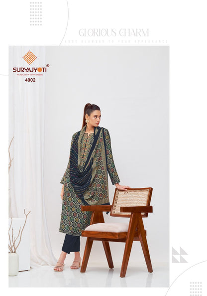 Priyanka Vol 4 With Inner Suryajyoti Modal Readymade Pant Style Suits Wholesale Price